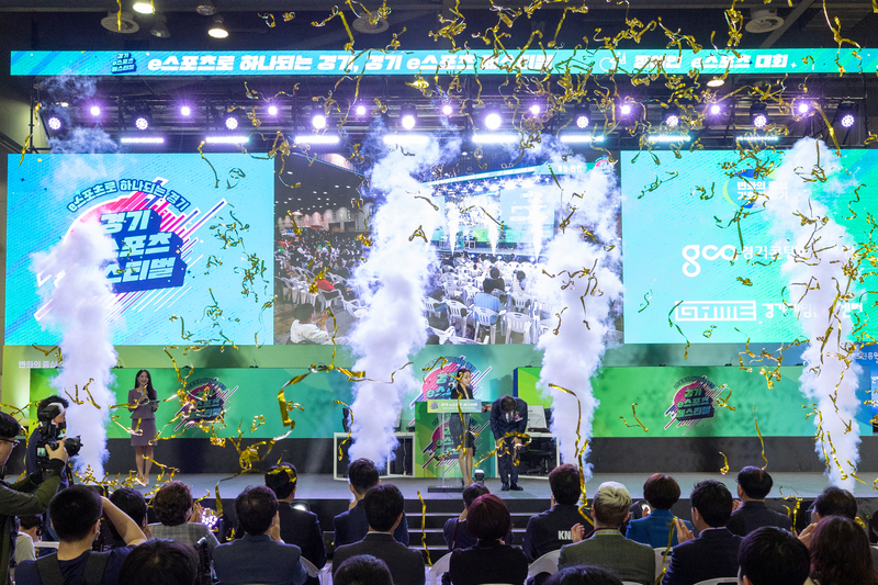 11일 오전 킨텍스 제2전시장에서 염태영 경제부지사,남경순 경기도의회 부의장,고은정 경기도의원 등이 참석한 가운데 2023 플레이엑스포 개막식이 열리고 있다.
