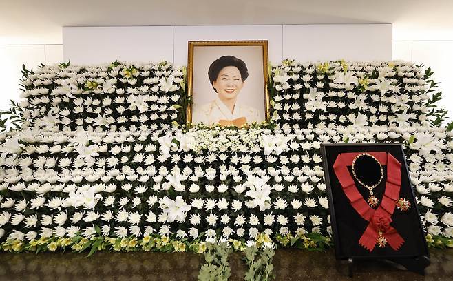 김영삼대통령의 배우자 손명순 여사님의 빈소 