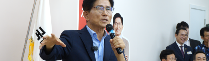 김문수 당대표 후보 "해산해야 할 정당은 국힘이 아닌 민주당"