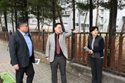 강수현 양주시장 "학생 안전이 최우선" 율정중 ‘통학버스 승·하차 구역’ 공사현장 방문