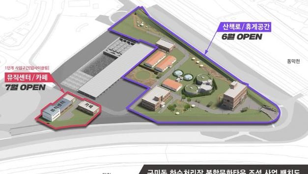 성남 구미동 옛 하수처리장, 문화·휴식공간으로 재탄생