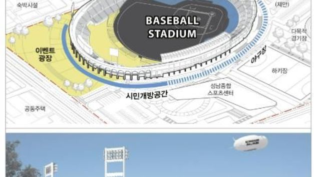 “2028년 플레이볼” 성남시 프로야구장 밑그림 나왔다