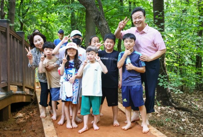의왕시, 포일숲속공원 황톳길 개통