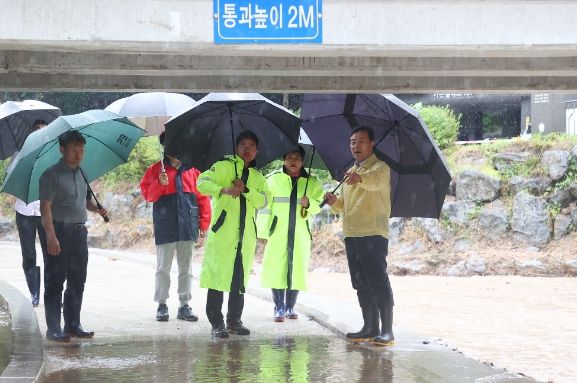 김성제 의왕시장, 태풍‘카눈’대비 취약지역 현장 점검