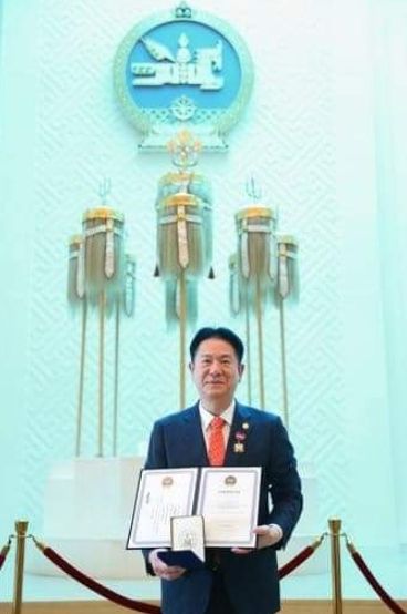 2023 몽골한국주간 행사에 초청돼 몽골을 방문 중인 이동섭 국기원장이 8월29일 몽골정부로 부터 외교훈장을 받았다.