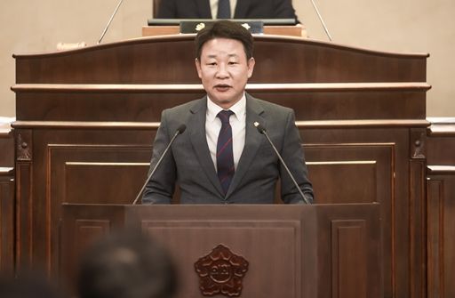 제297회 임시회에서 박경원 의원이 5분자유발언을 했다.
