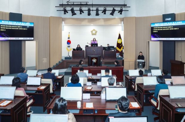 제225회 임시회 1차 본회의 전경