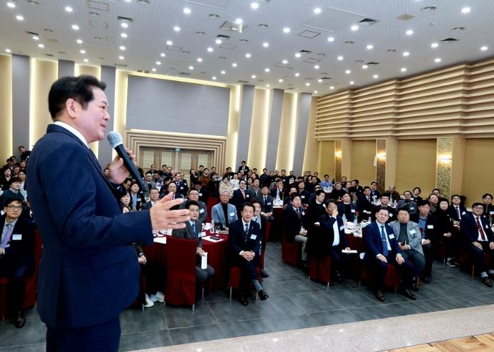 최대호 안양시장, 안양과천상의 조찬간담회 참석