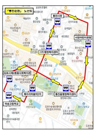 통진순환 노선도