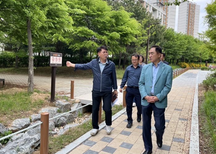 평택시, 스마트 그린도시 조성사업 준공 현장확인 나서