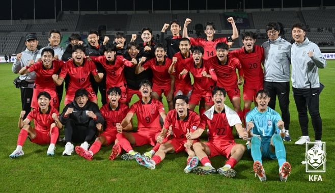 지난해 10월 U18 EOU컵에 출전한 U-19 대표팀(당시 U-18).