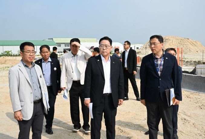 강수현 양주시장, 양주농업기술센터 청사 이전·건립 공사 현장 방문