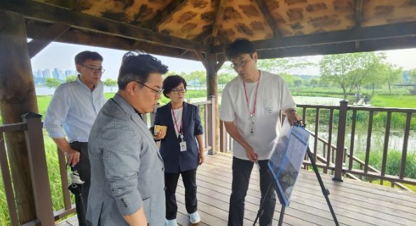 김동구 한강유역환경청장, 의왕시 왕송습지 방문