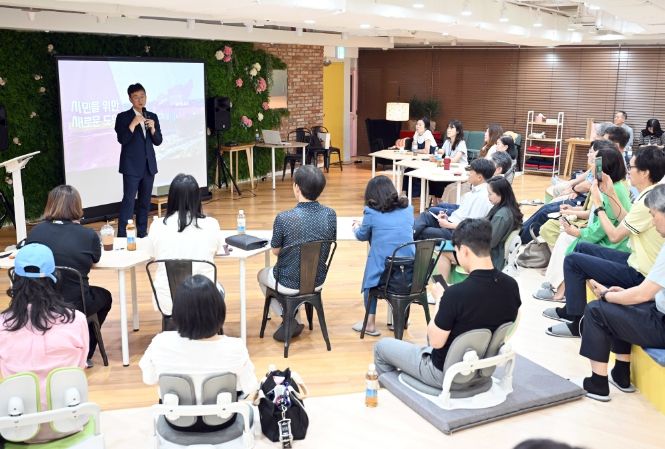 이민근 안산시장, 시민기자단 워크숍에서 市 미래 비전 특강
