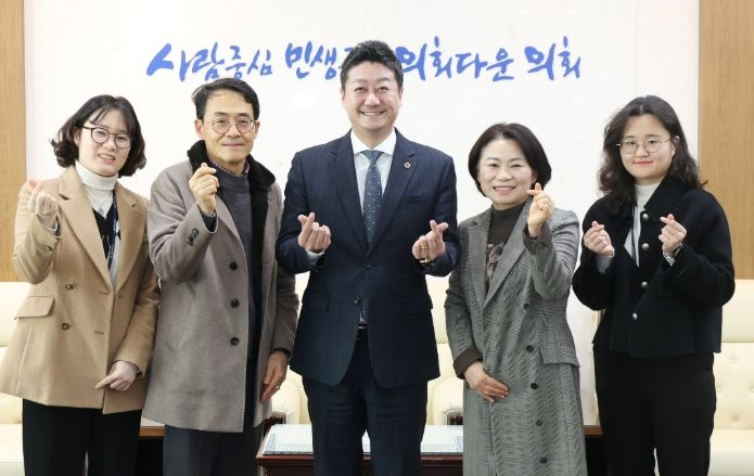 김진경 의장, 시흥 장곡 청소년 복합센터 추진 현황 점검