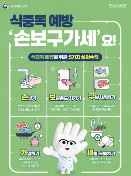고양시 일산서구, 가을철 식중독 예방수칙 ‘손보구가세’안내