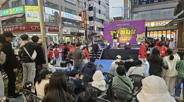 동구·와구리 야시장 현장 사진(좌: 동구야시장, 우:와구리야시장)