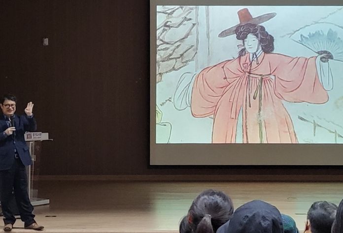 장기도서관 지혜학교 강연 모습